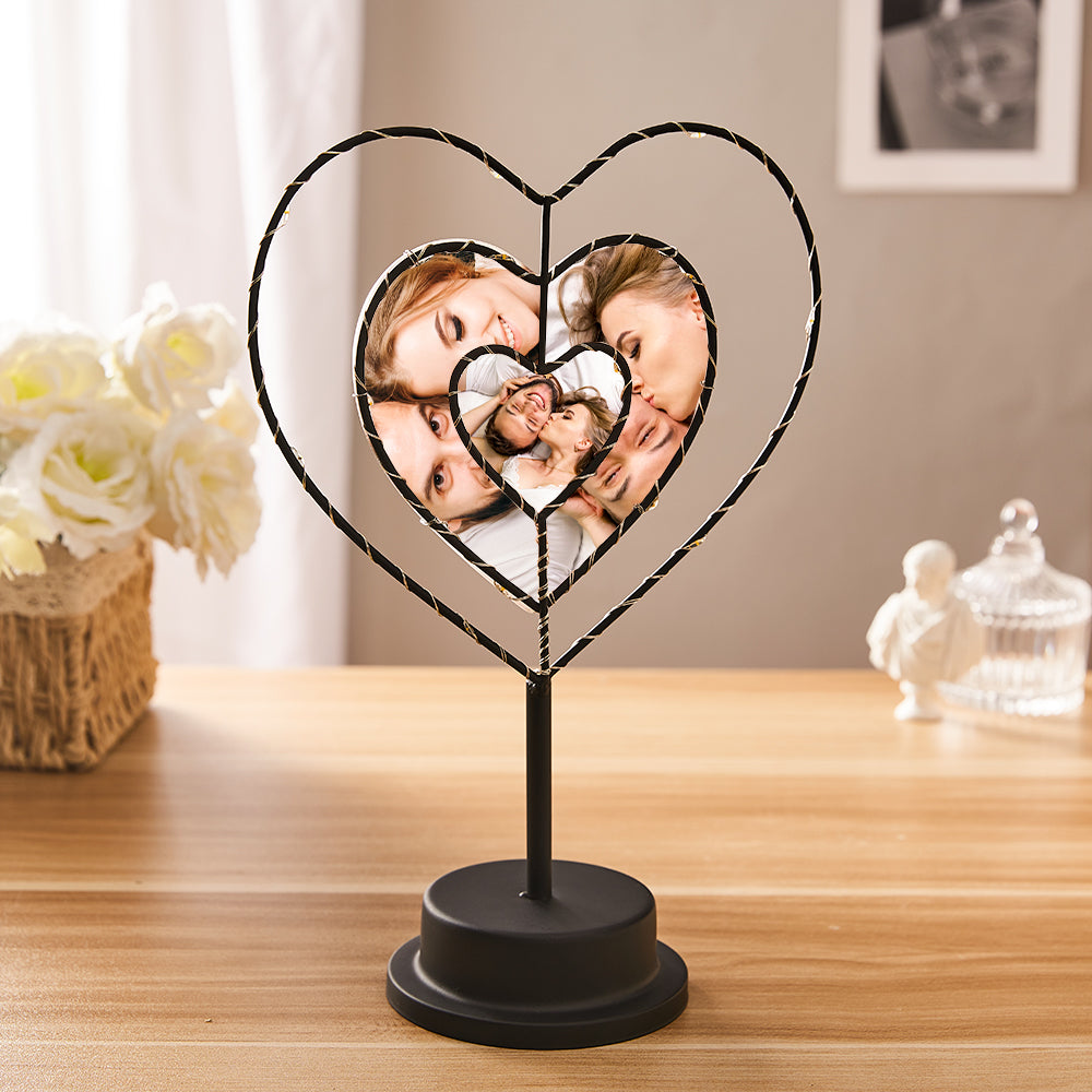 I Love You Forever - Personalized Couple Photo Lamp
