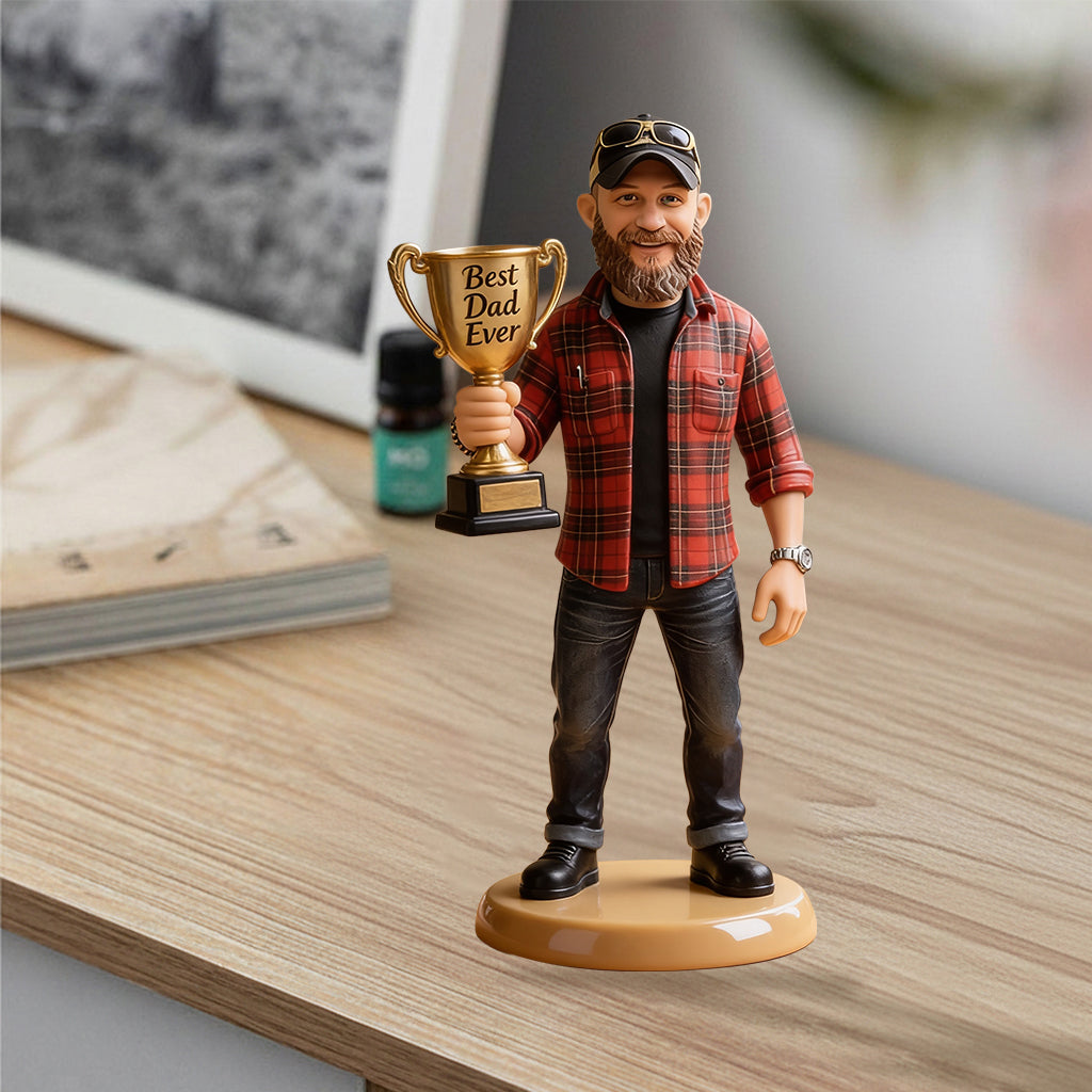 Best Dad Ever - Personalized Father Premium 3D Figurine
