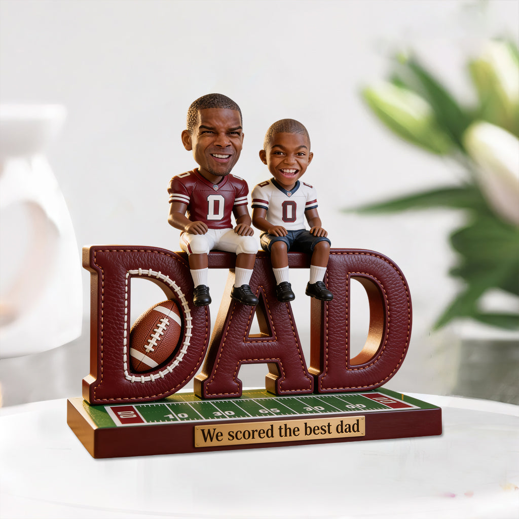 Football Dad, Father Gift Idea - Personalized Football Custom Shaped Acrylic Plaque