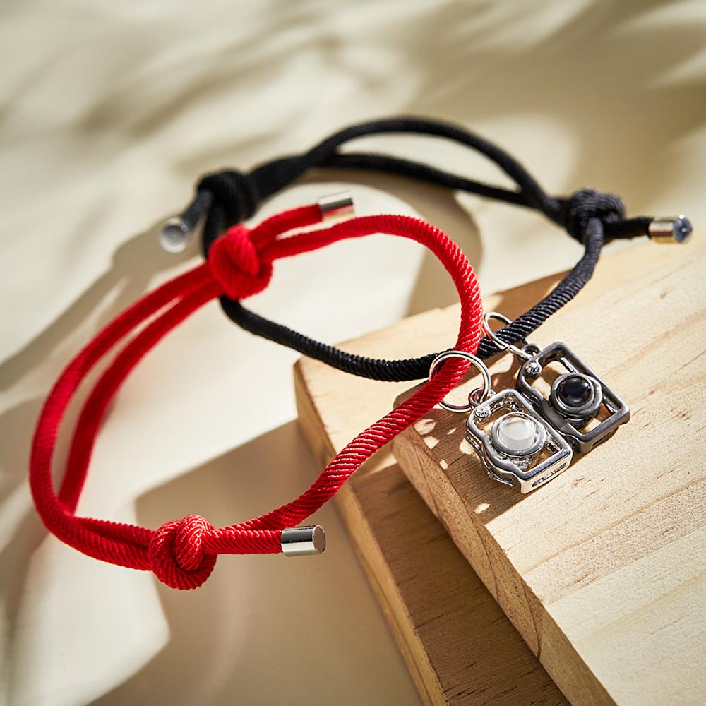 Camera Custom Projection Photo Charm - Personalized Projection Photo Bracelet