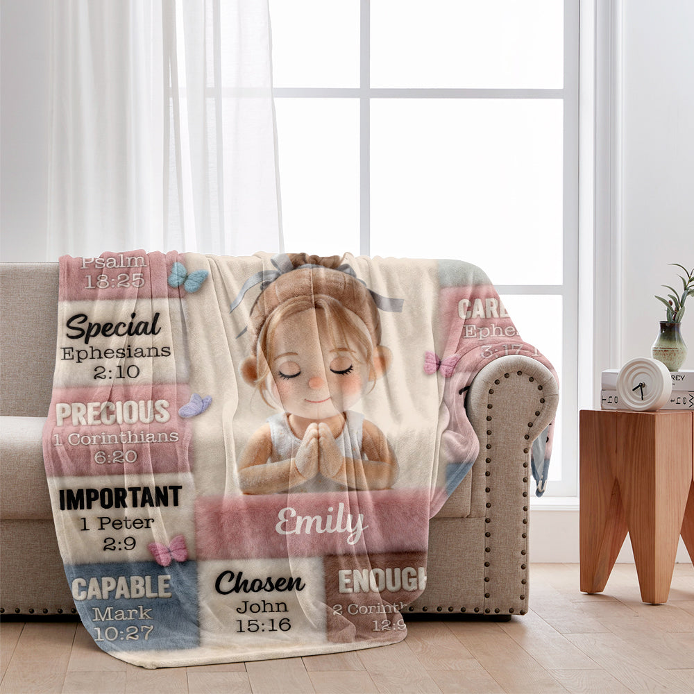 God Says You Are - Personalized Christian Blanket