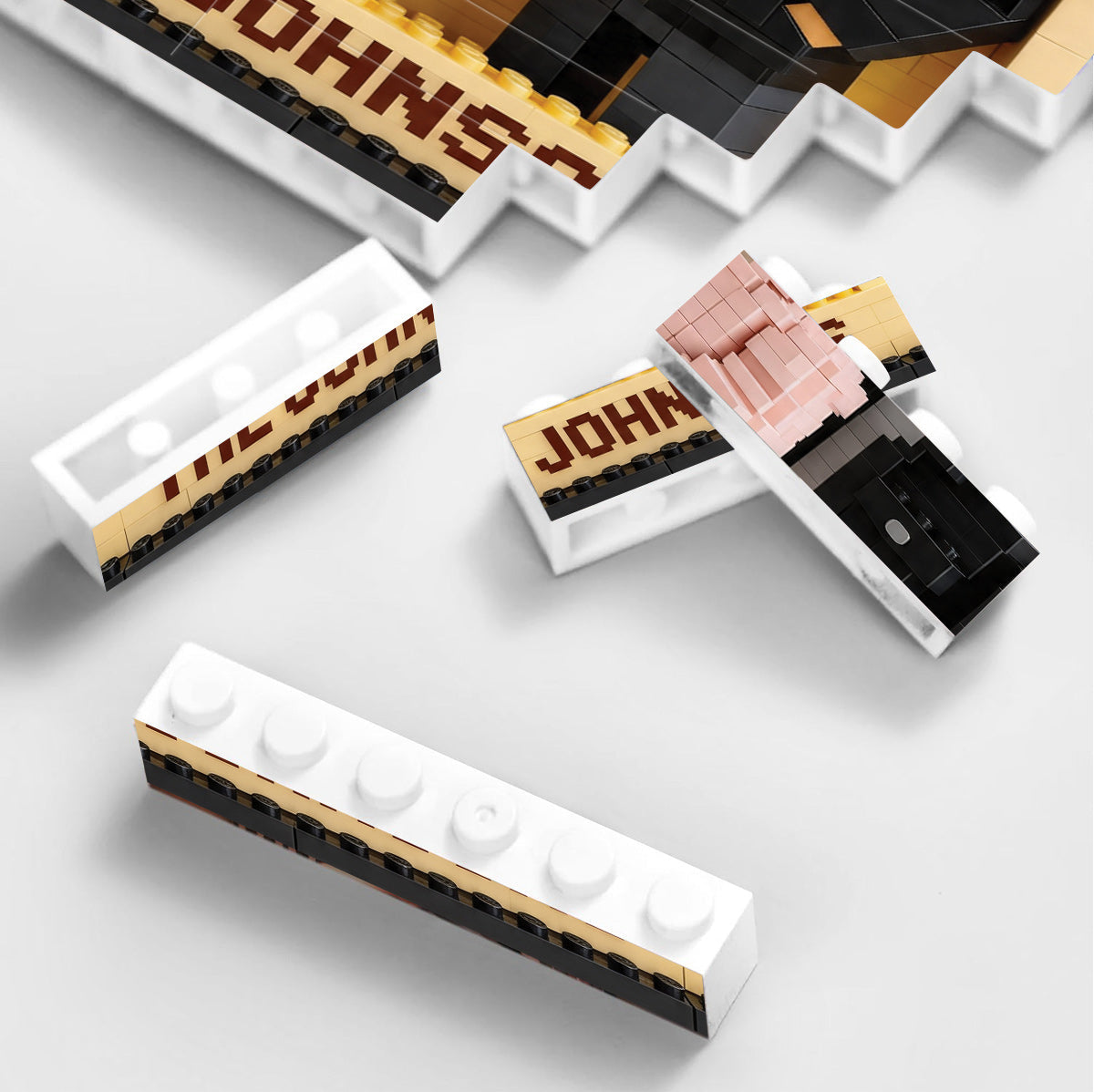 Custom Any Photo - Personalized Father One-sided Vertical Rectangle Building Brick Blocks