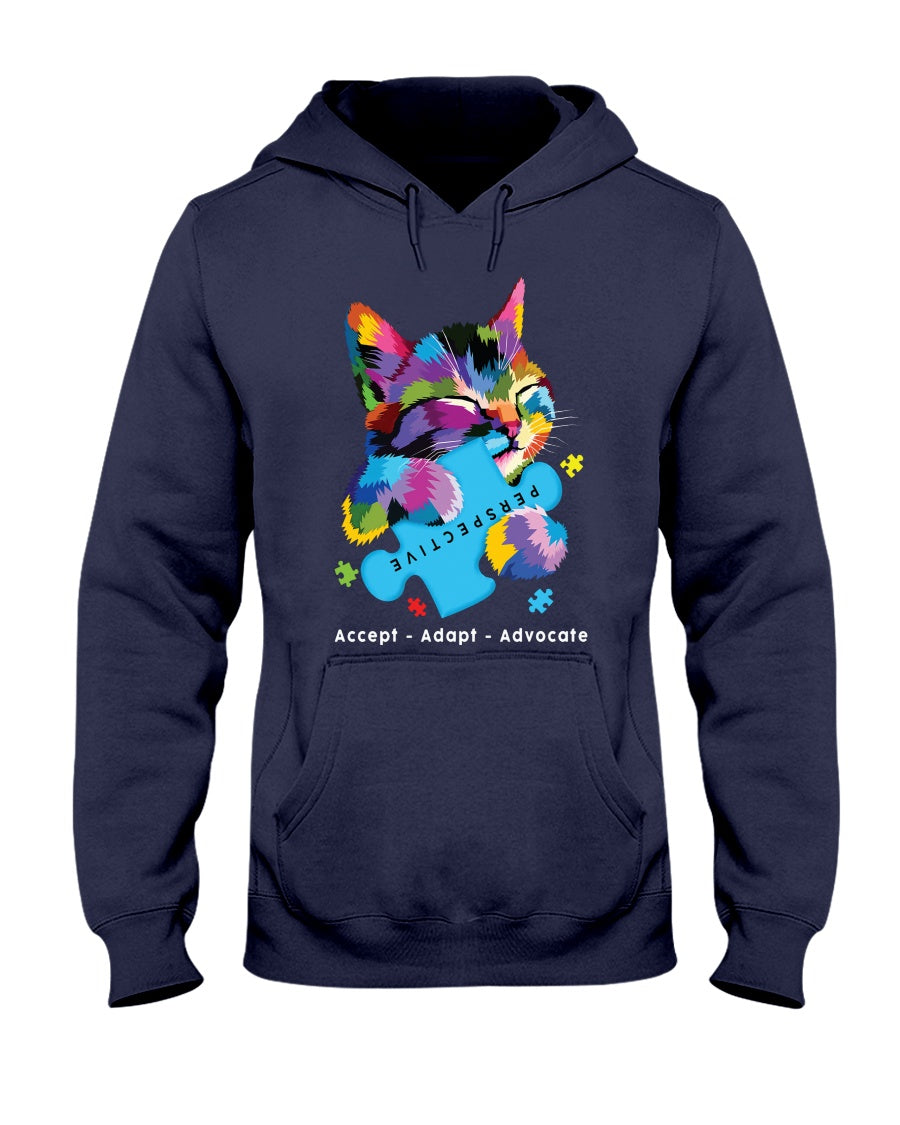 Accept Adapt Advocate - Autism Awareness T-shirt and Hoodie 0921