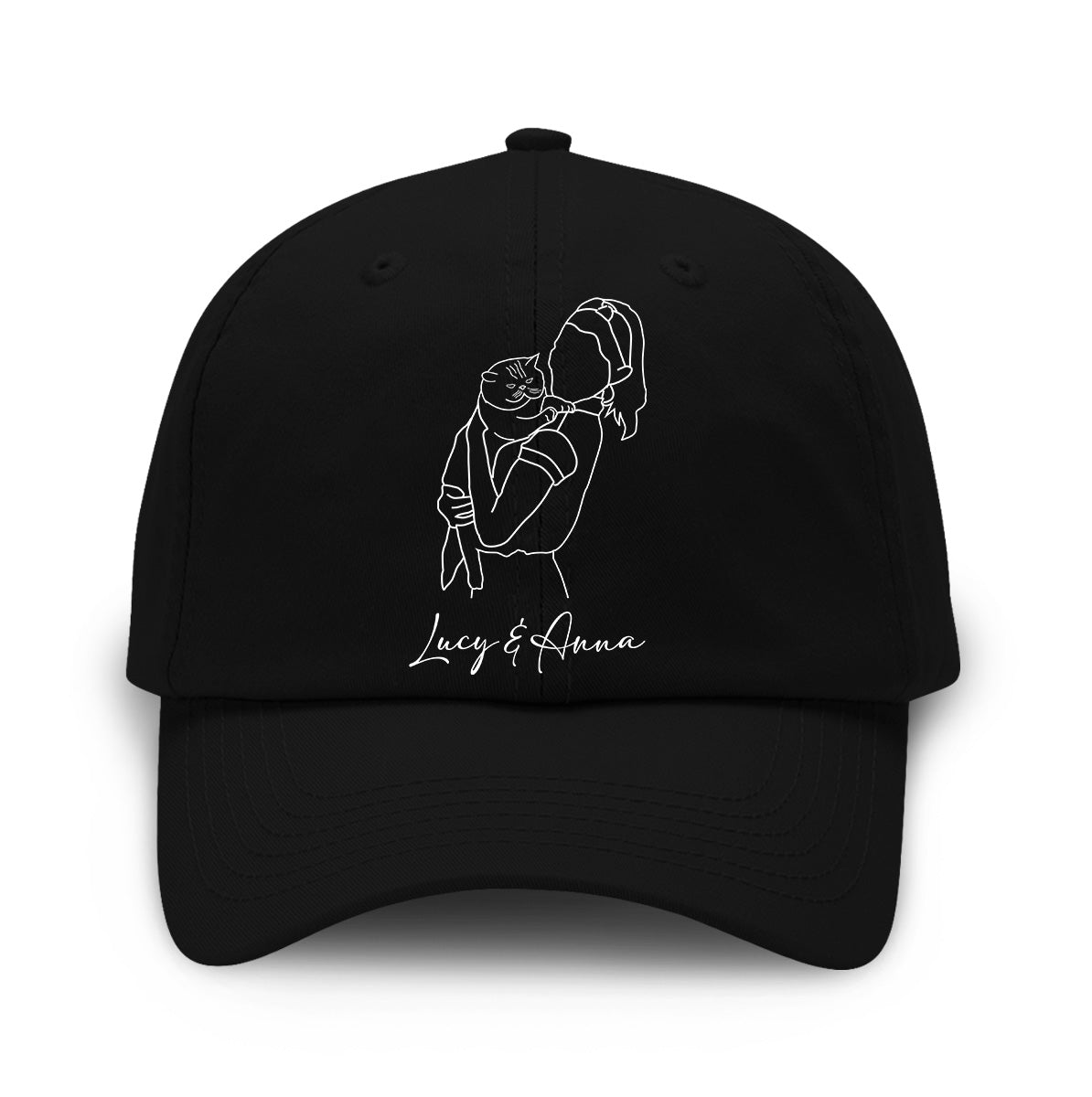 Custom Photo - Personalized Cat Embroidered Classic Cap