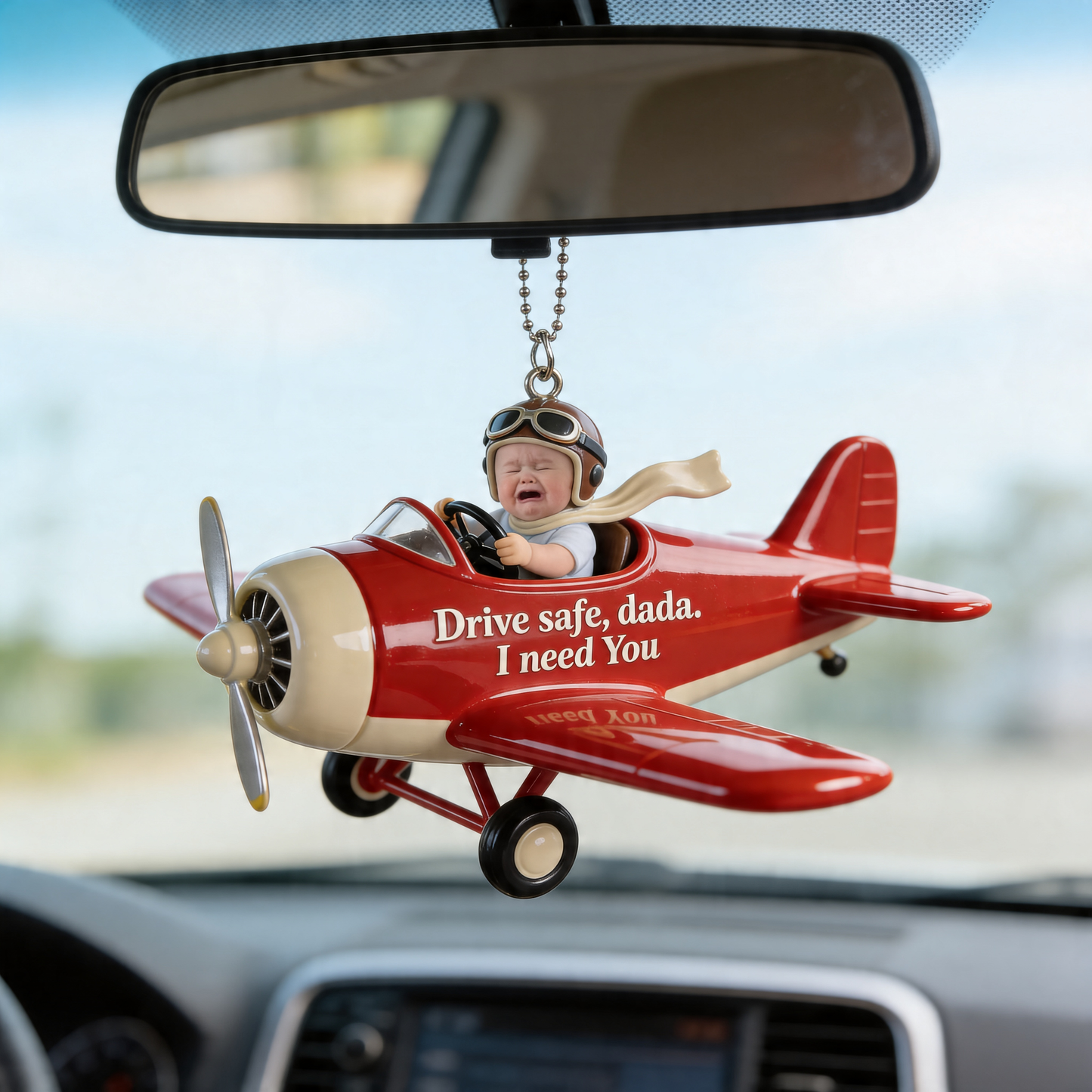 Father Gift Idea, Mom Gift Idea - Personalized Father Car Ornament