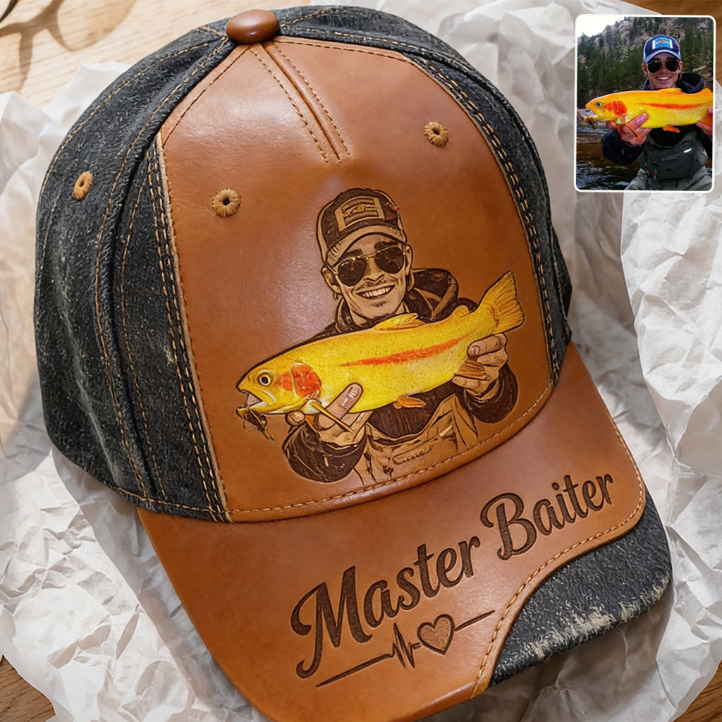 Custom Fishing Hat For Dad/ Husband/ Son... - Personalized Fishing Classic Cap