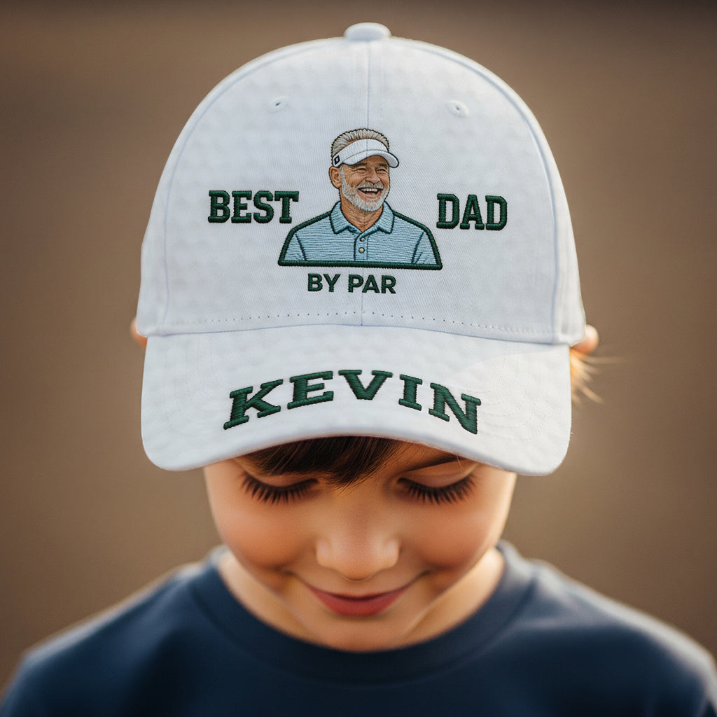 Custom Any Photo Best Dad/Grandpa/Uncle.. - Personalized Golf Classic Cap