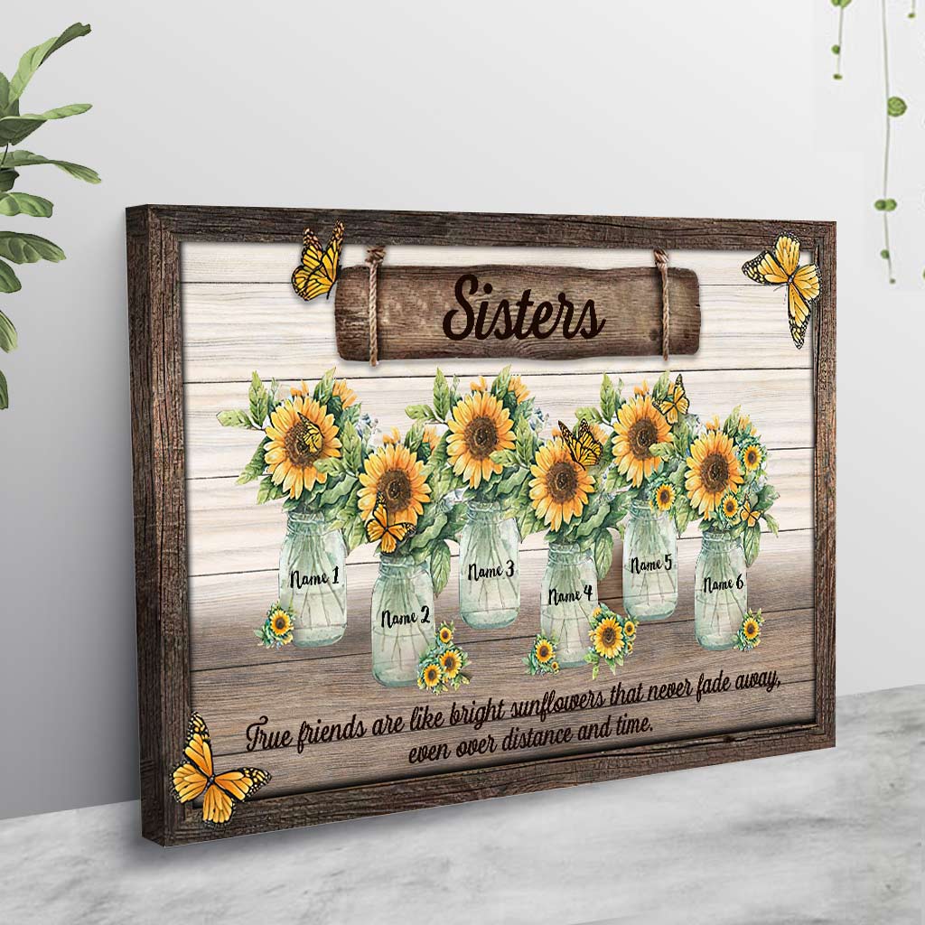 Sunflower Friendship - Personalized Bestie Poster