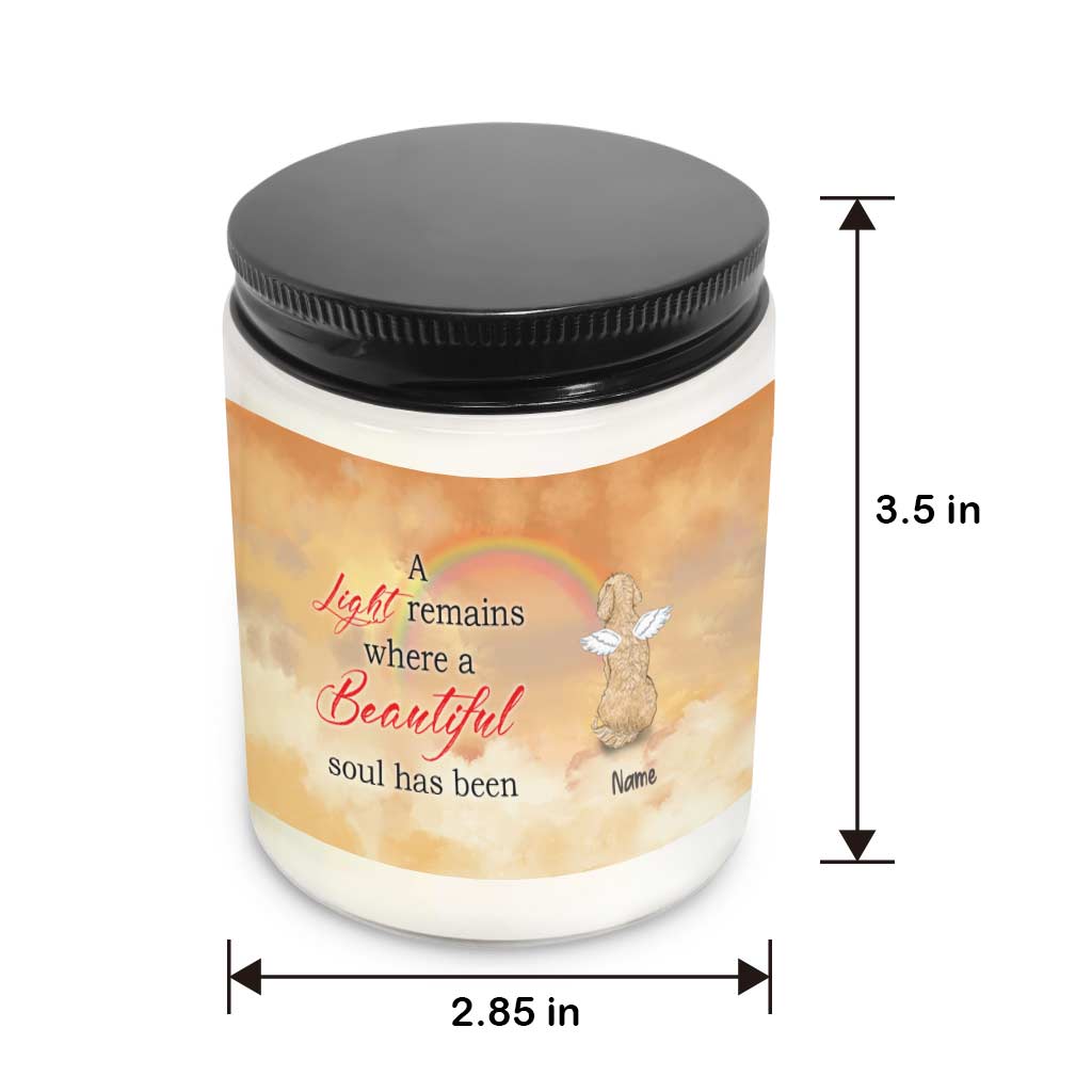Where A Beautiful Soul Has Been - Personalized Dog Candle