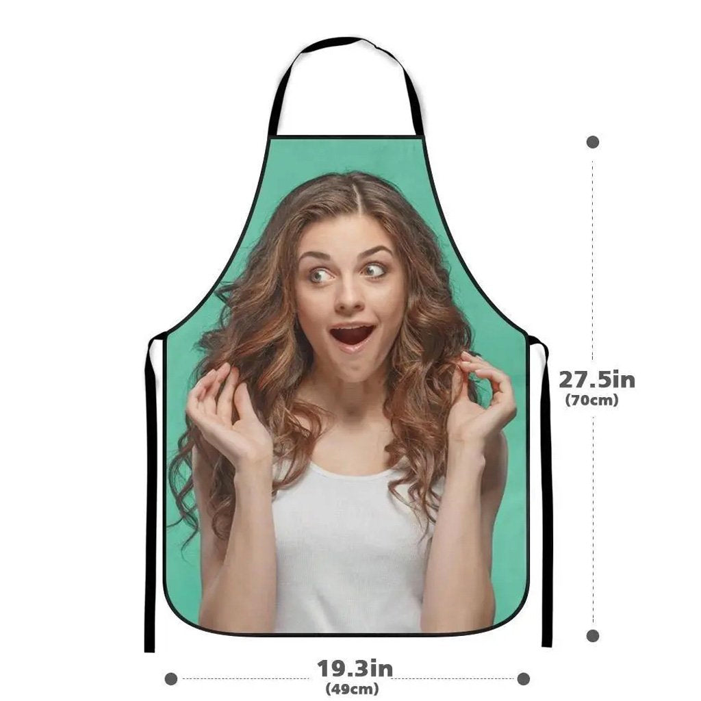 Any Photo - Personalized No Pocket Apron
