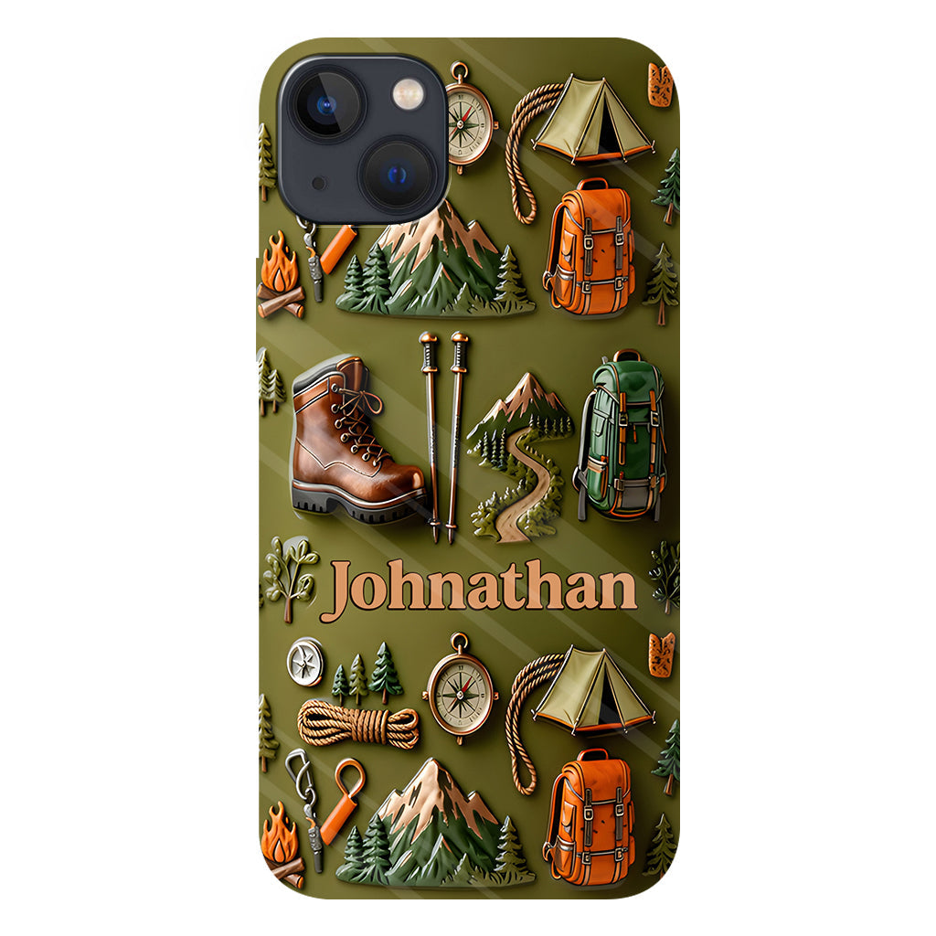 Hiking Makes Me Happy - Personalized Hiking Full Print Phone Case