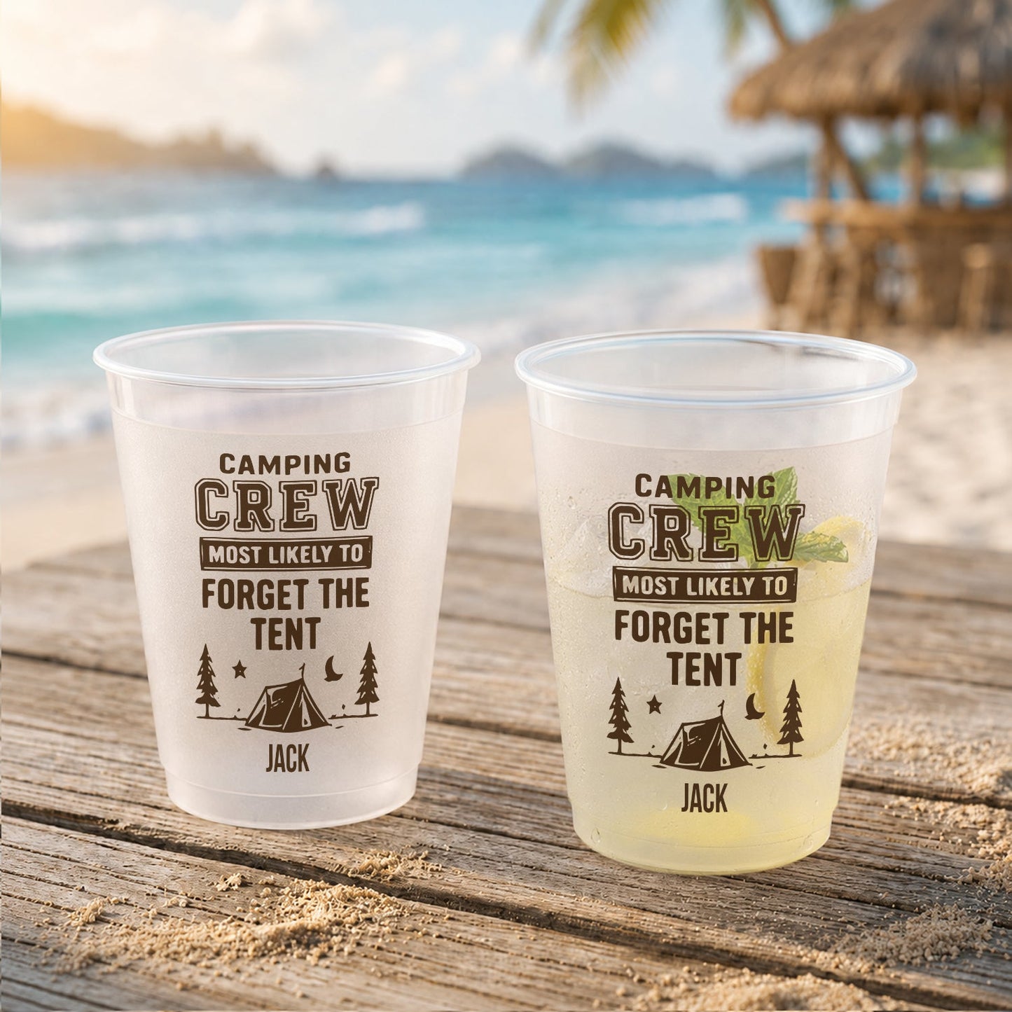 Camping Crew Most Likely - Personalized Camping Frosted Cup