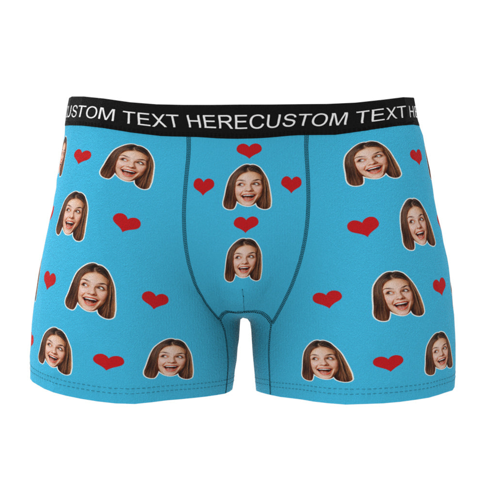 Custom Wife Or Girlfriend Face Boxers - Personalized Couple Men's boxer briefs