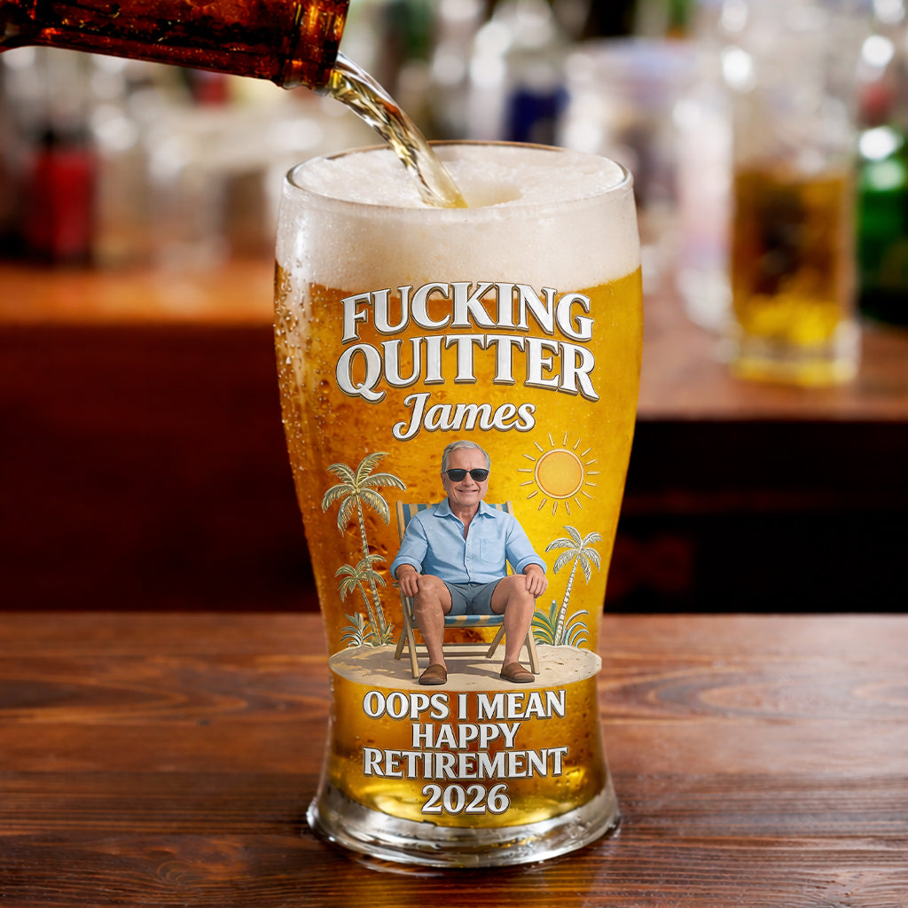 Happy Retirement - Personalized Retired Beer Pint
