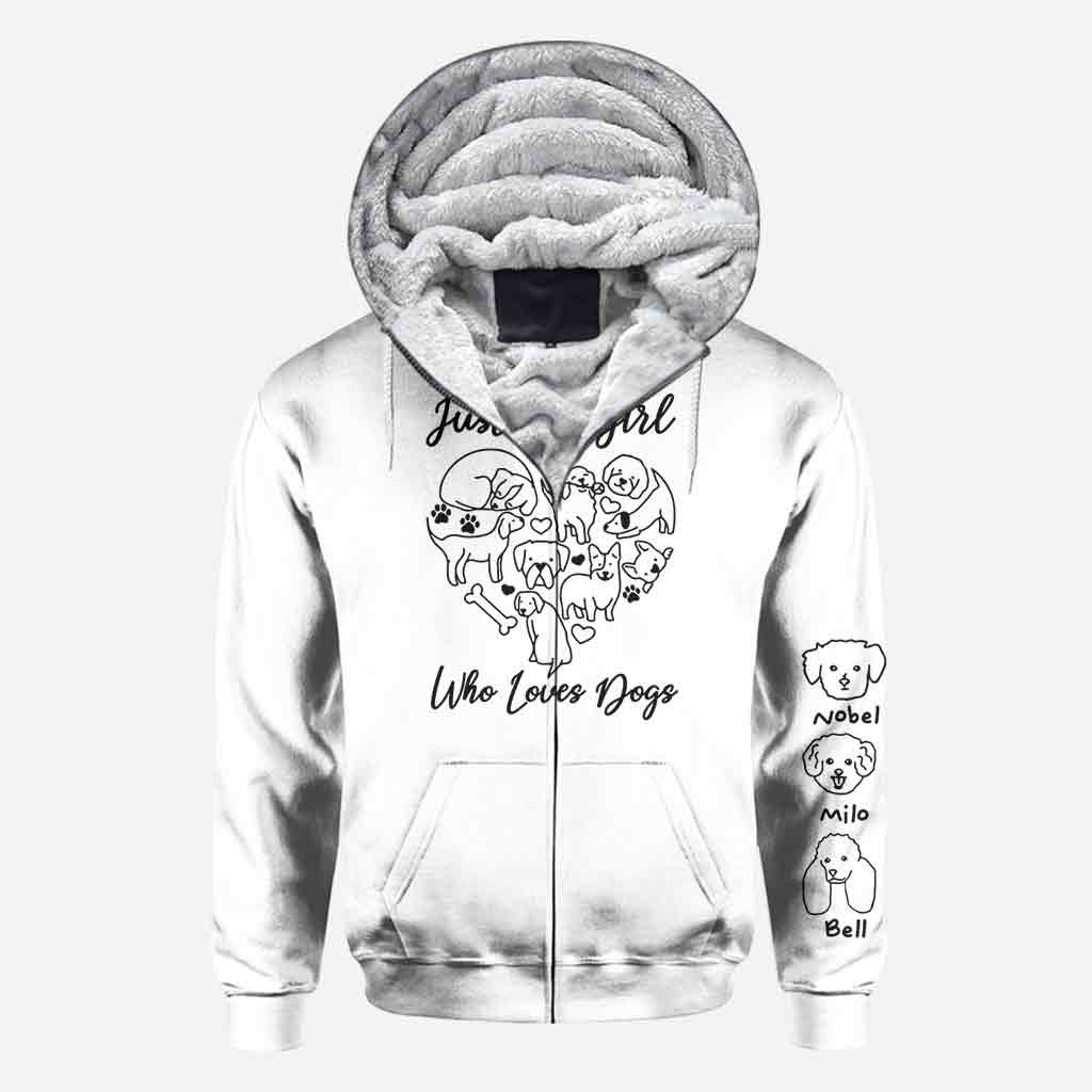 Just A Girl Who Loves Dogs - Personalized Dog All Over Shirt