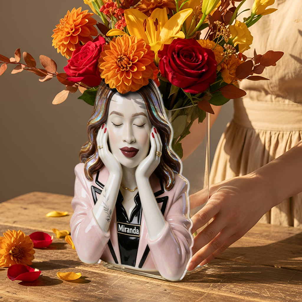 Beauty Dreamer - Makeup Brush Holder Muse - Personalized Makeup Acrylic Pot