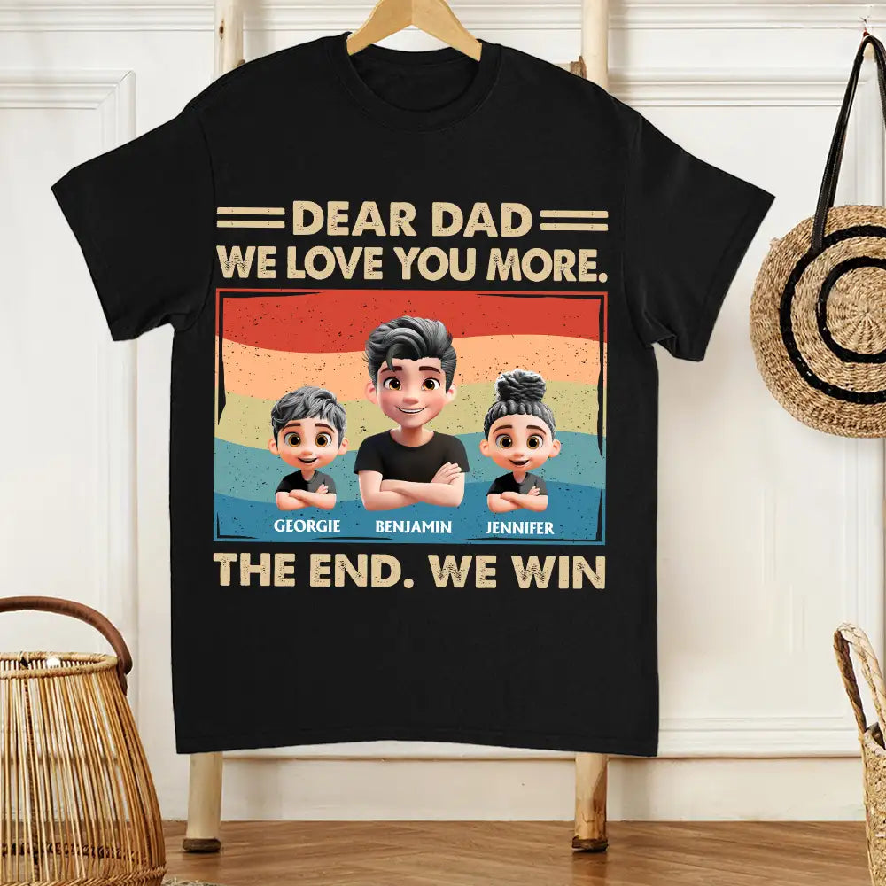 Personalized Dad Tee or Hoodie with Kids' Names – Father's Day Gift