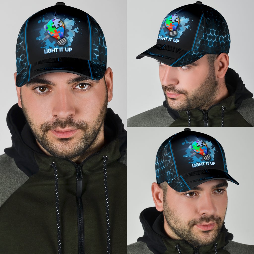Autism Awareness Light It Up - Autism Awareness Classic Cap 0921