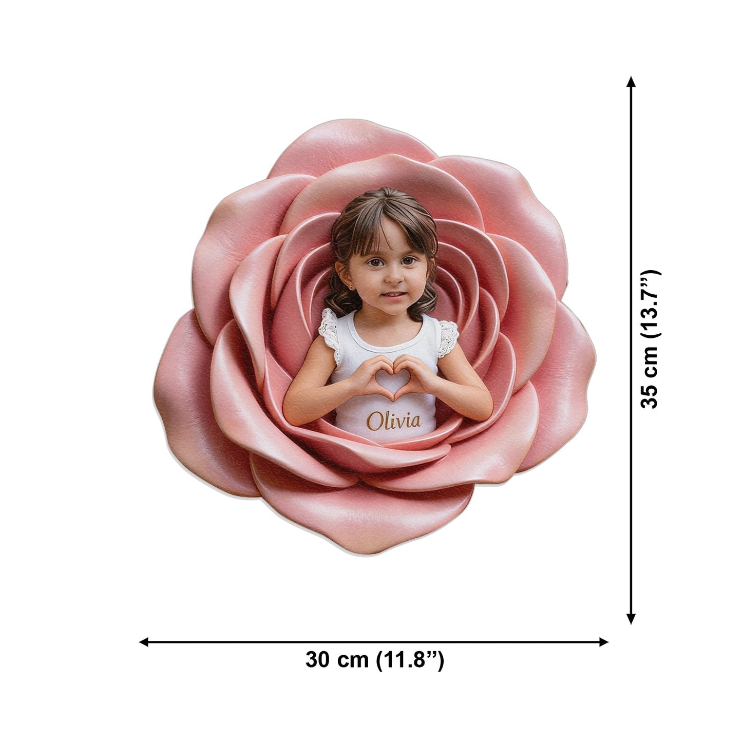 Custom From Photo And Flower - Personalized Kid Changeable Leather Patch Backpack
