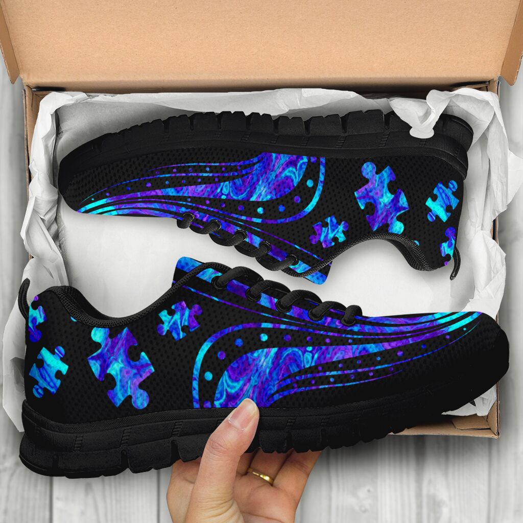 Autism Blue Mandala Autism Awareness Sneakers 0622