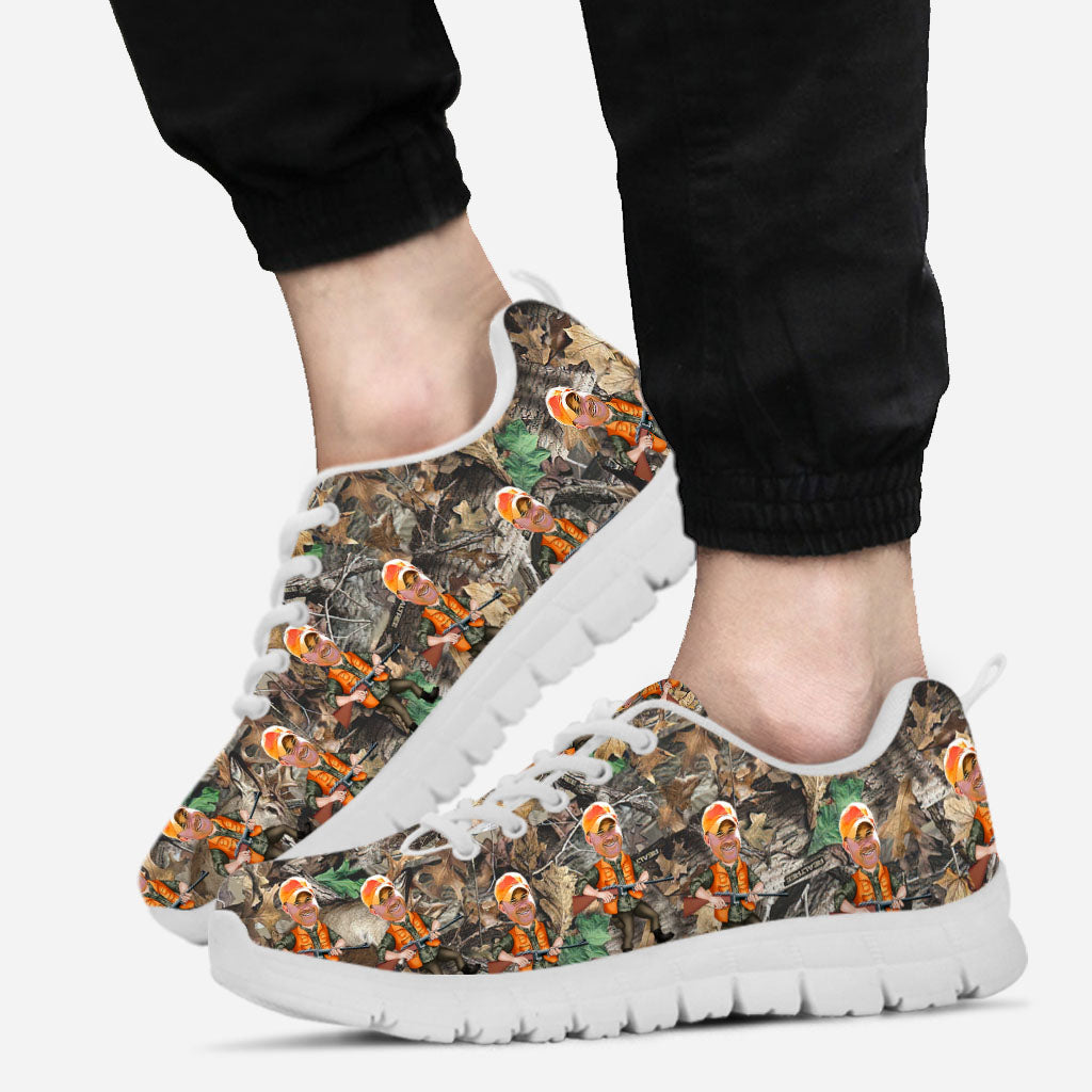 Photo Inserted Hunter - Personalized Hunting Sneakers