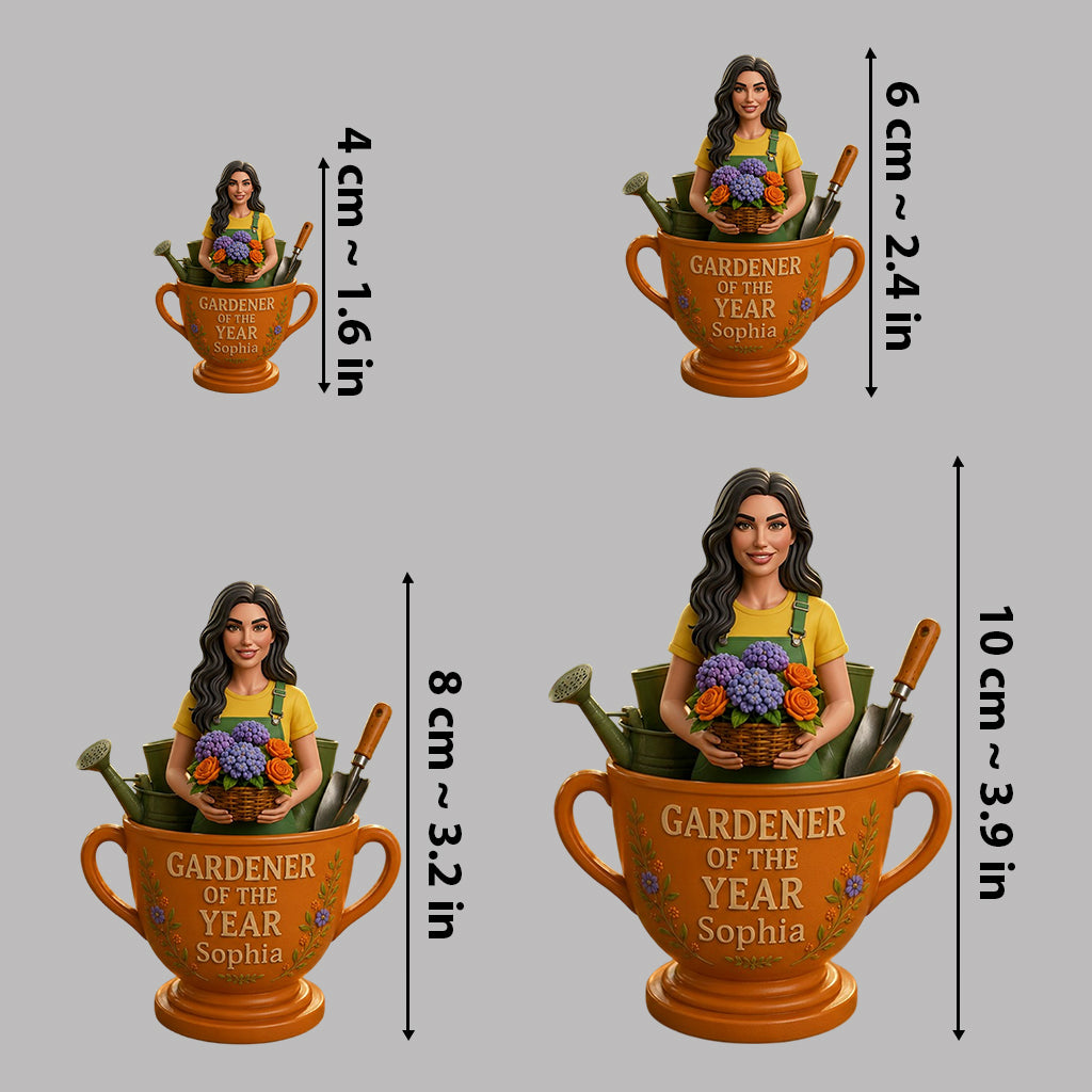 Gardener Of The Year - Personalized Gardening Premium 3D Figurine