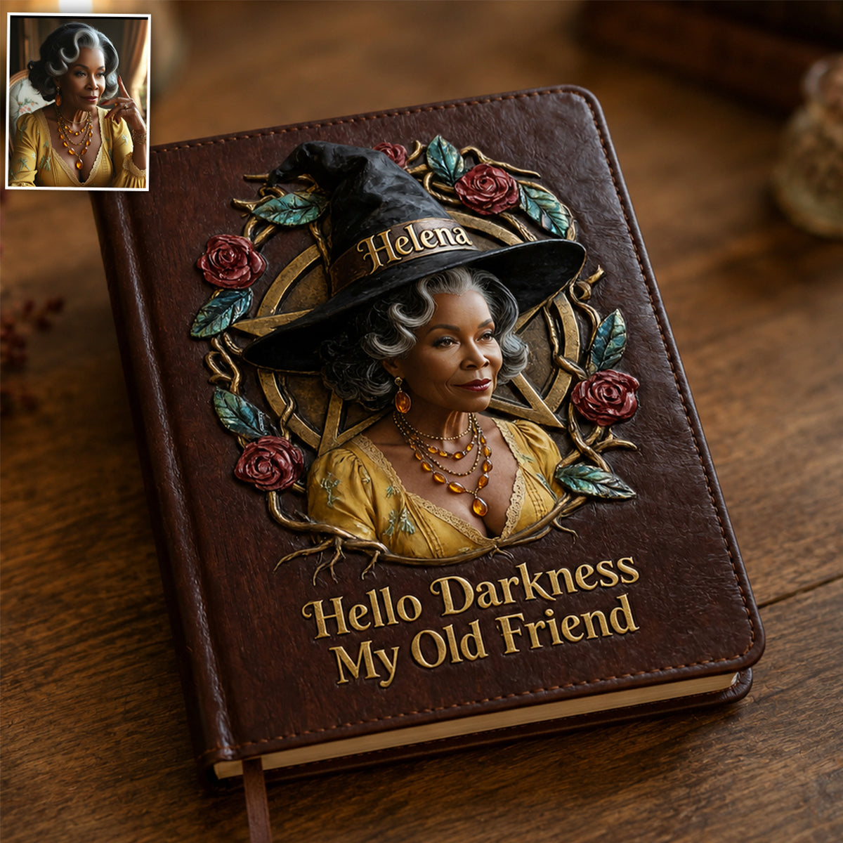 Enchanted Grimoire - Personalized Witch Leather Journal
