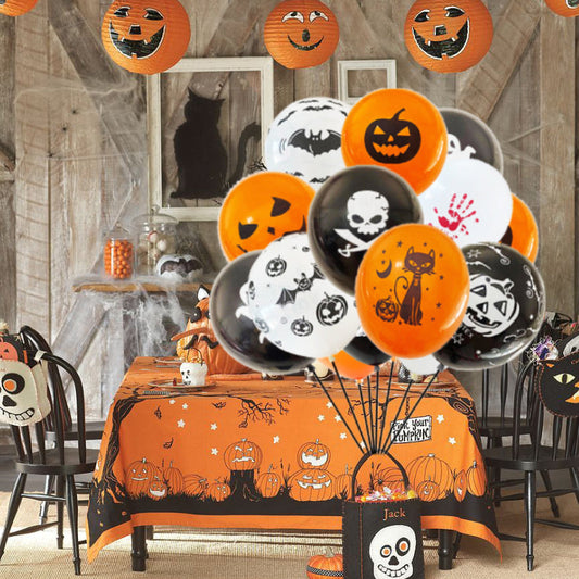 Happy Halloween - 100Pcs Halloween Latex Balloons Set