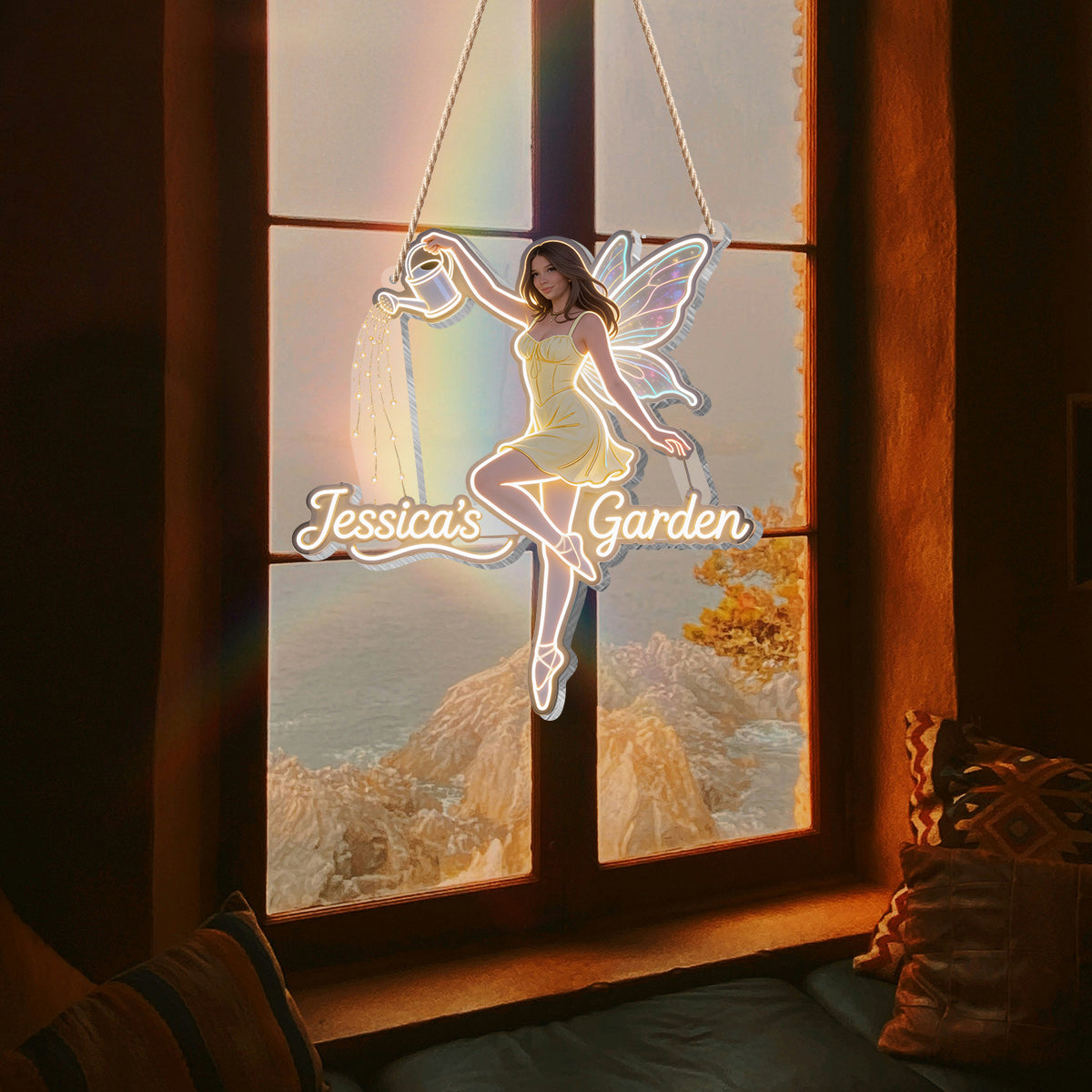 Fairy Garden - Personalized Gardening LED Light Acrylic Sign
