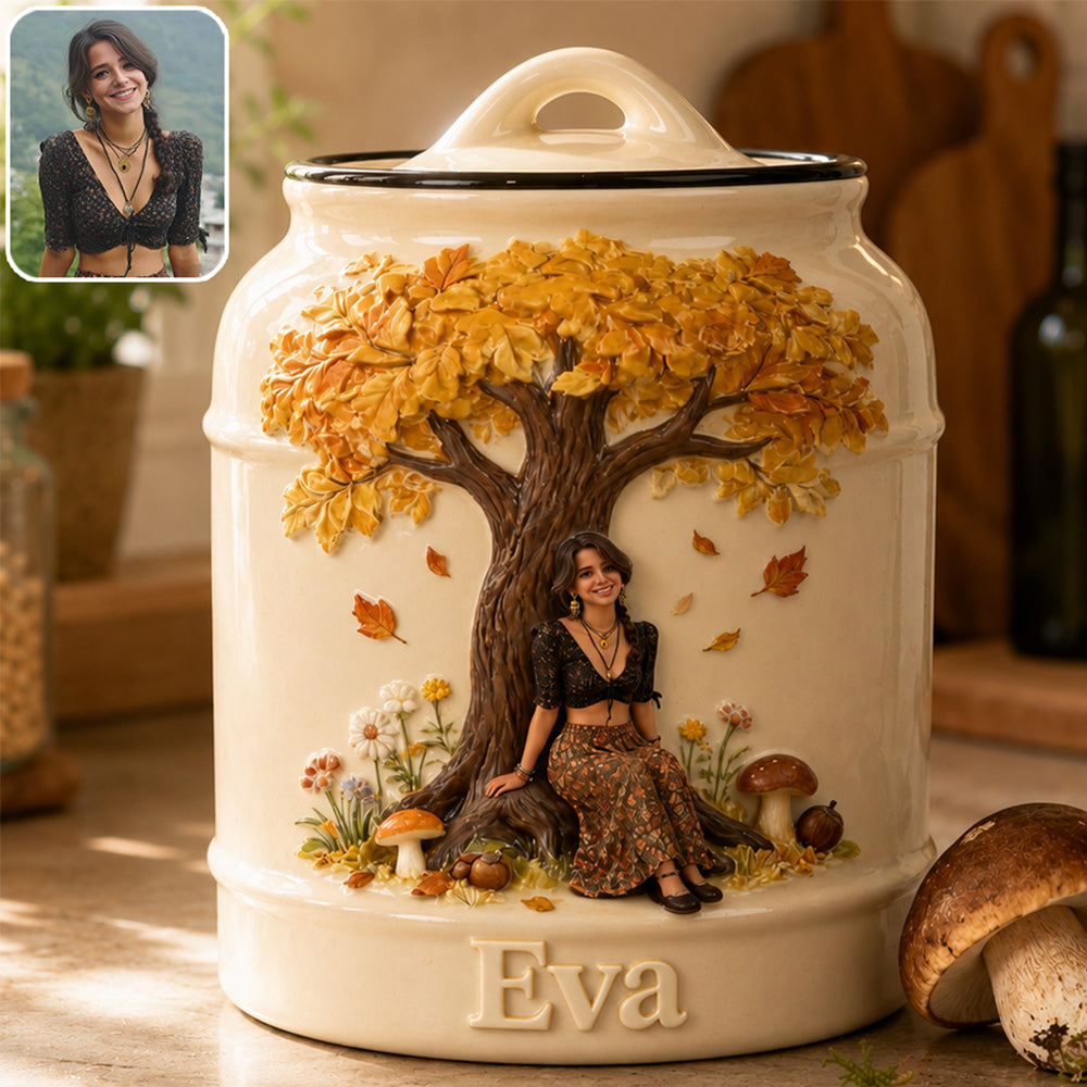 Autumn Garden - Personalized Self Love Cookie Jar