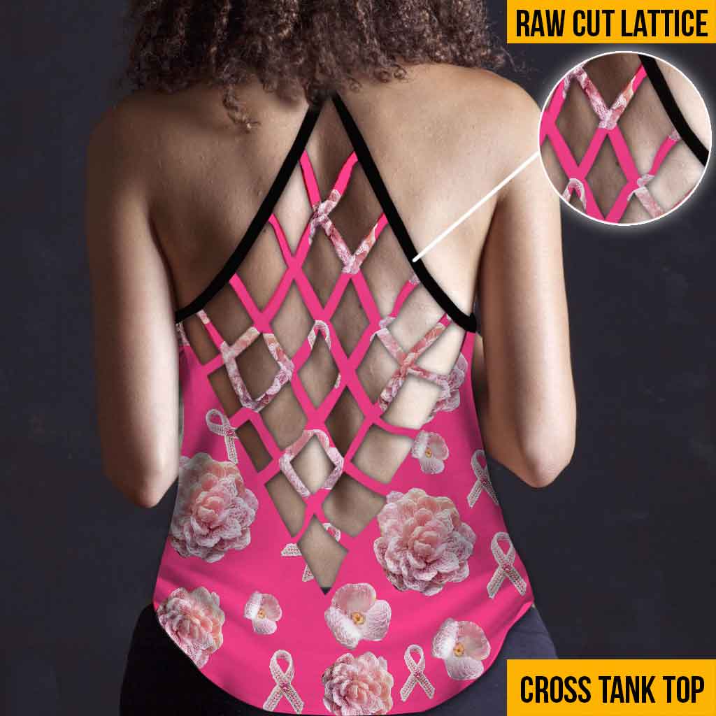 In October We Wear Pink - Breast Cancer Awareness 3D Printed Cross Tank Top