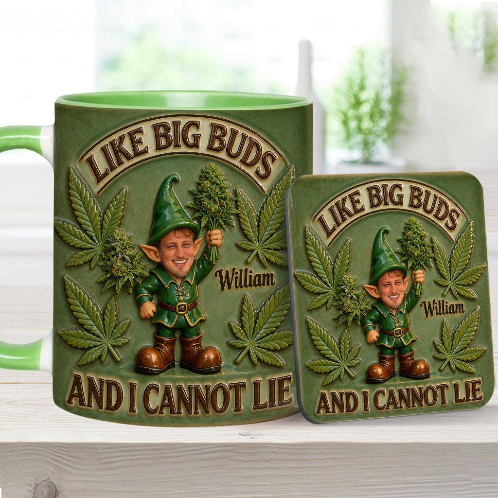 I Like Big Buds - Personalized Weed Accent Mug & Coaster