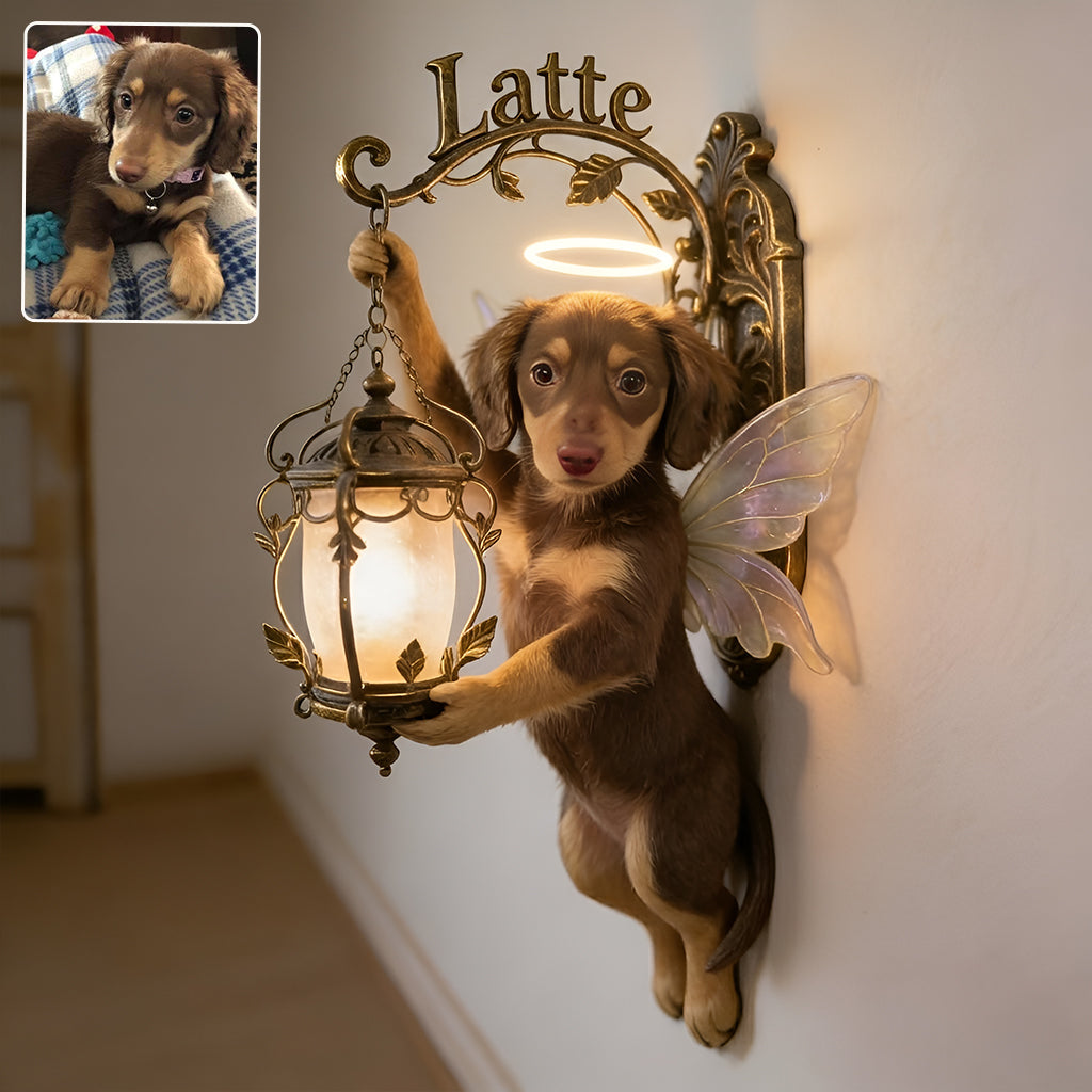 Dogs Brighten My Life - Personalized Dog Wooden Wall Mount Sign