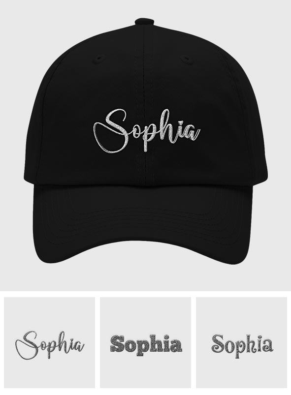 Custom Name - Personalized Sibling Embroidered Classic Cap