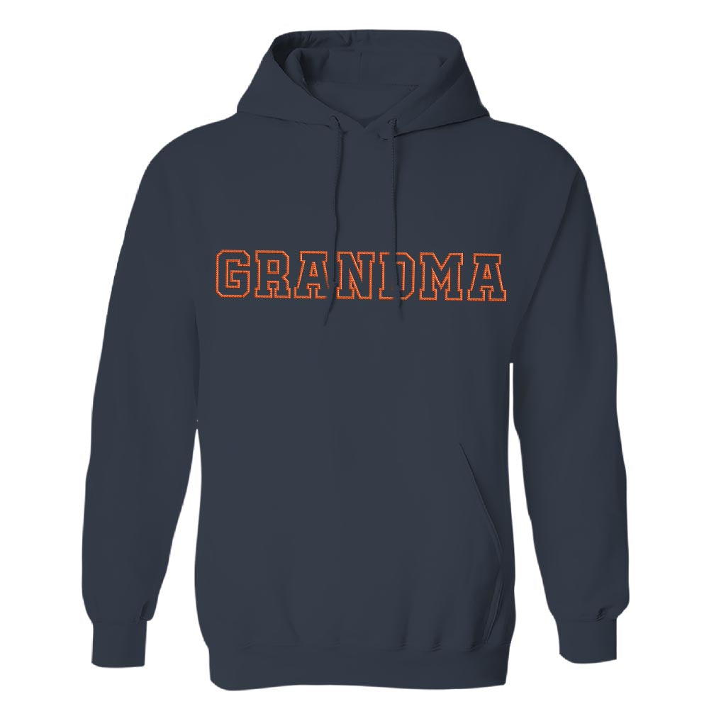 Custom Name - Personalized Grandma Embroidered Hoodie