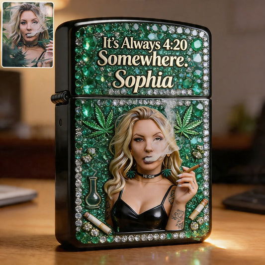 Cannabis Enthusiast, Custom From Any Photo - Personalized Weed Lighter