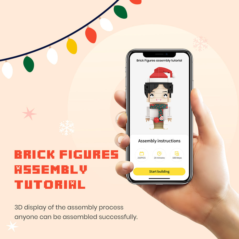 I Love You Forever - Personalized Couple Photos Brick Figures