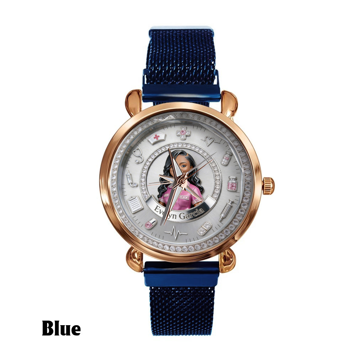 Custom Any Photo - Personalized Nurse Women Hand Watch