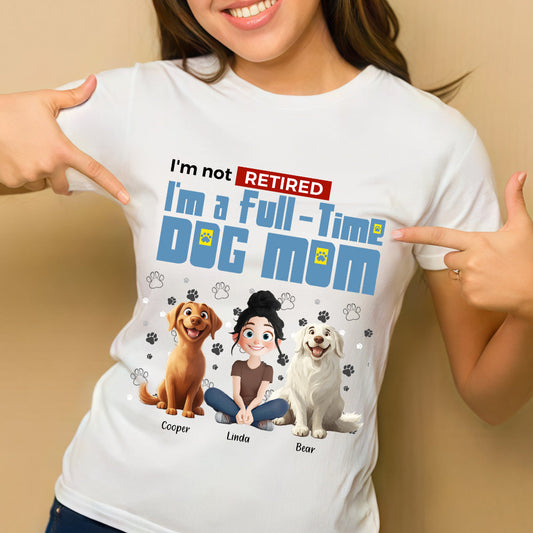 Personalized Dog Mom T-Shirt – Custom Pet Name, Cute Dog Lover Gift, Cozy Sweatshirt & Hoodie