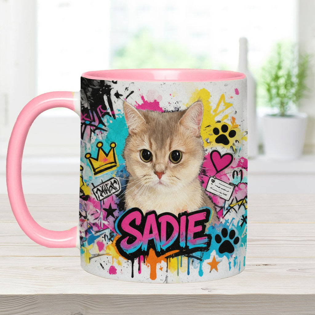 Custom Any Pet Photo - Personalized Dog Accent Mug