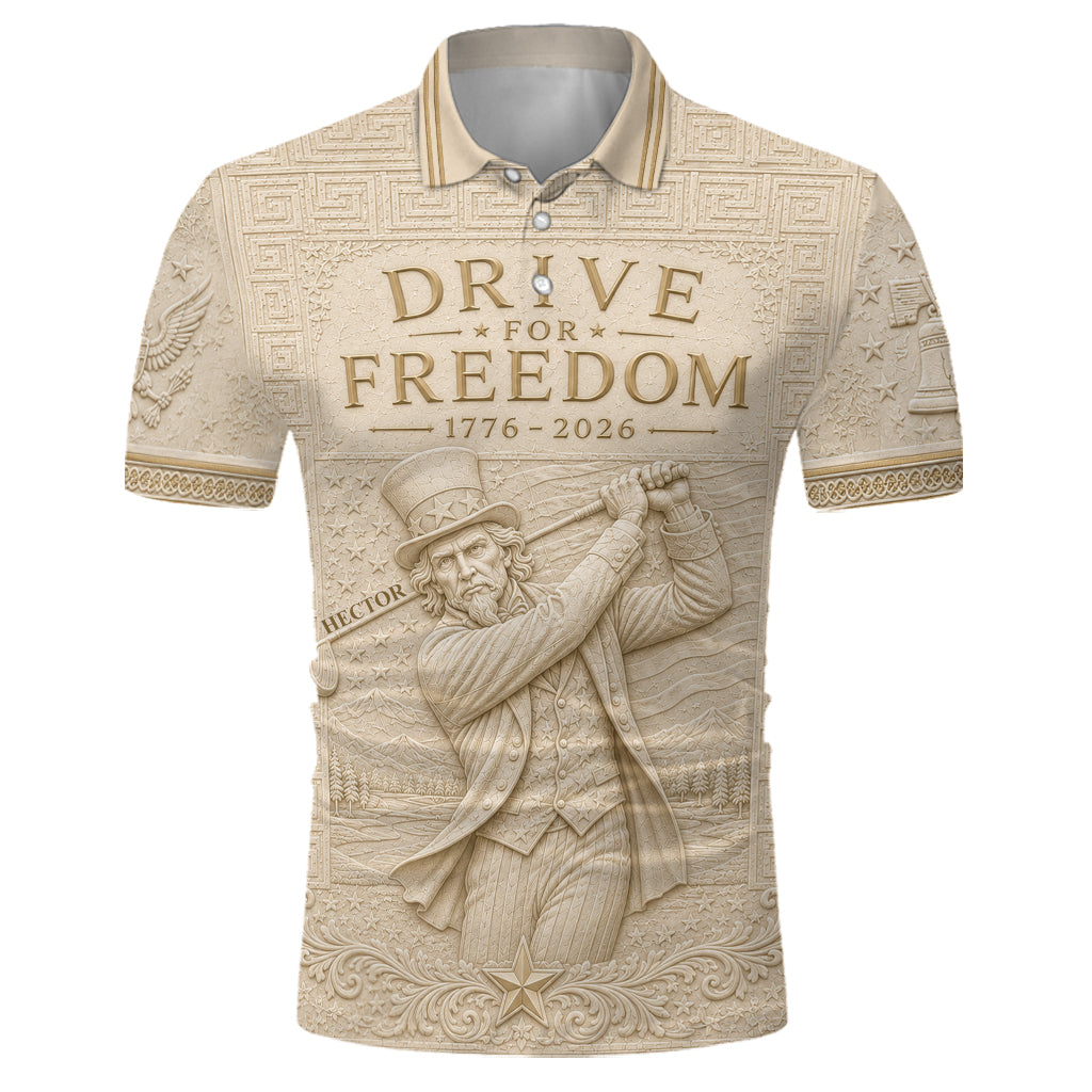 Drive For Freedom - Personalized Golf Polo Shirt