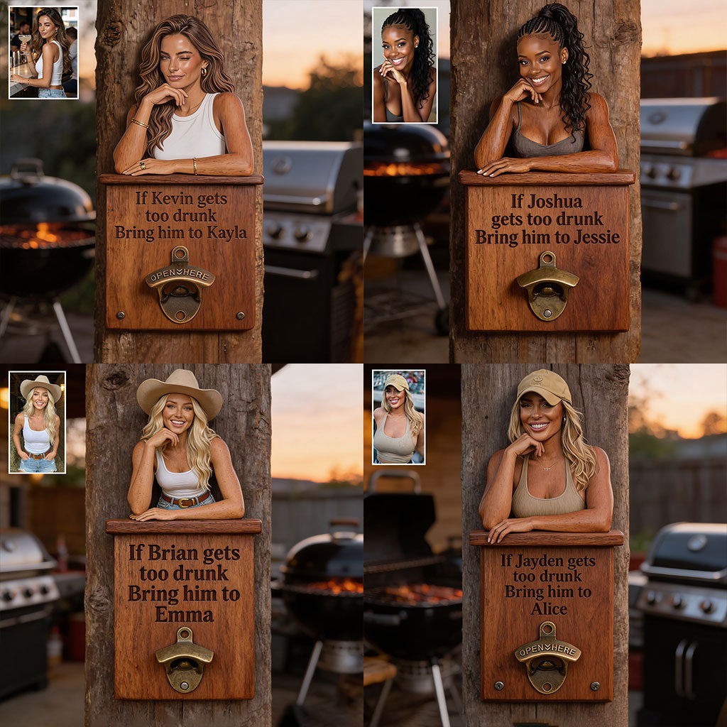 Last Call Landing - Personalized Couple Wall Bottle Opener