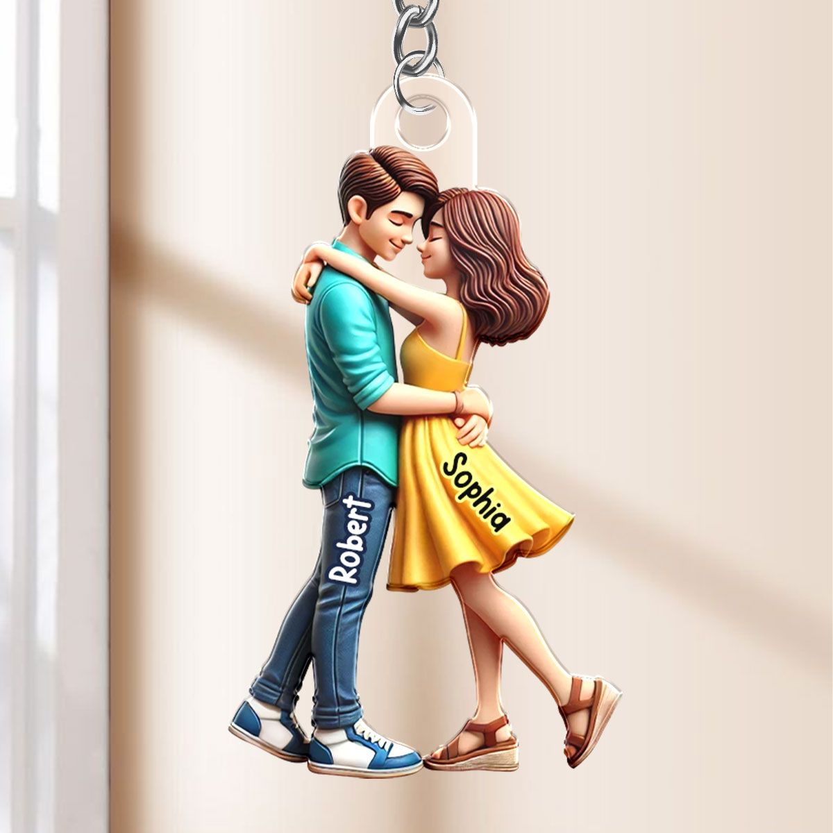 Personalized Couple Embrace Ornament - A Perfect Expression of Love, Commemorating Your Special Moments