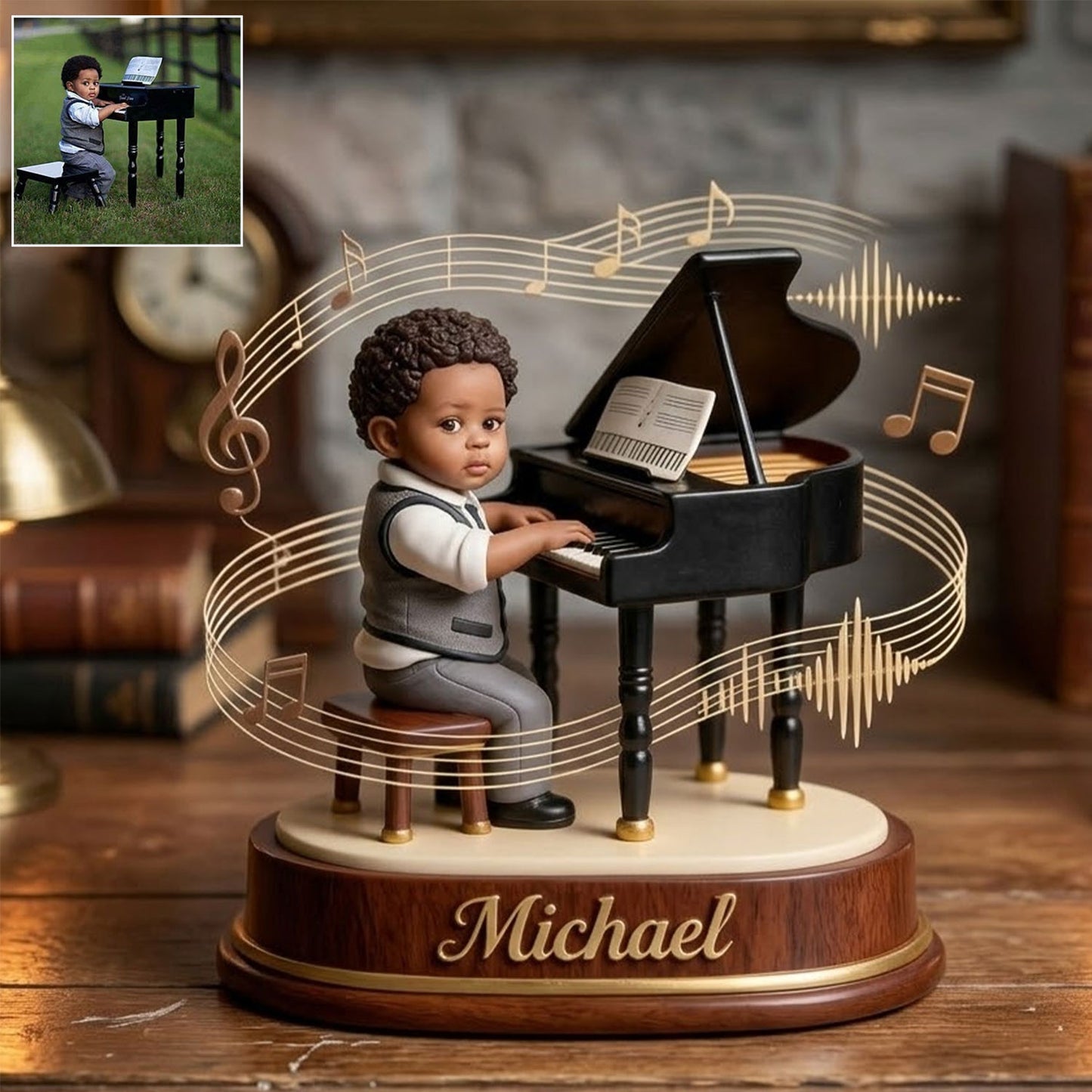Custom From Any Photo - Personalized Piano 2-Side Printed Acrylic Plaque