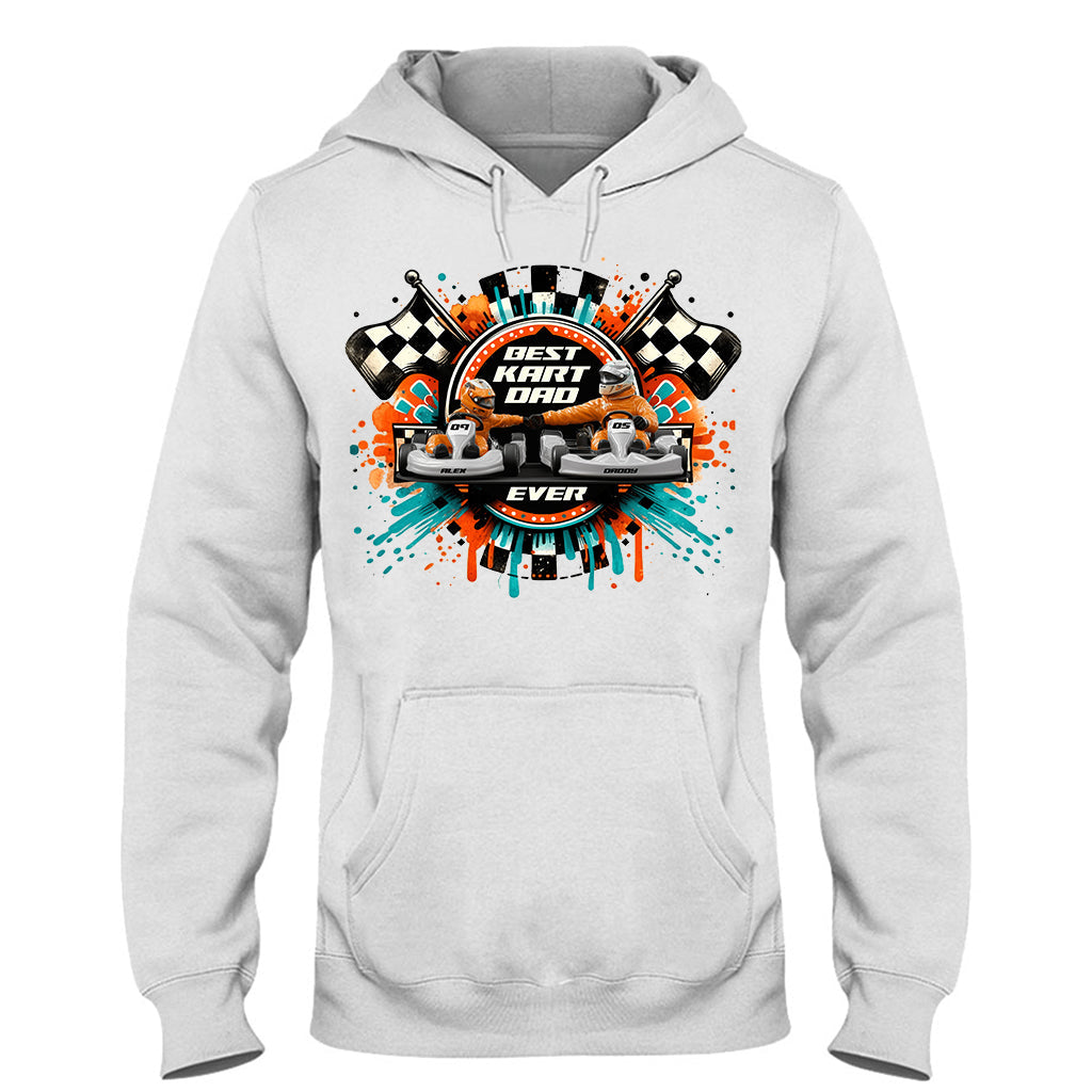 Kart Racing Loving Dad & Kid - Personalized Father T-shirt And Hoodie