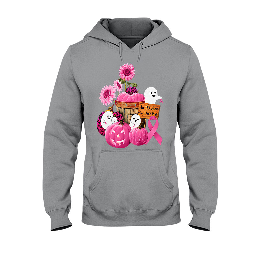 In October We Wear Pink Halloween  - Breast Cancer Awareness T-shirt And Hoodie 082021