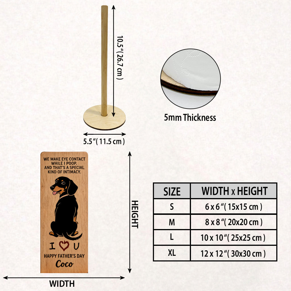 A Special Kind Of Intimacy - Perfect Father's Day Gift - Personalized Dog Paper Towel Stand