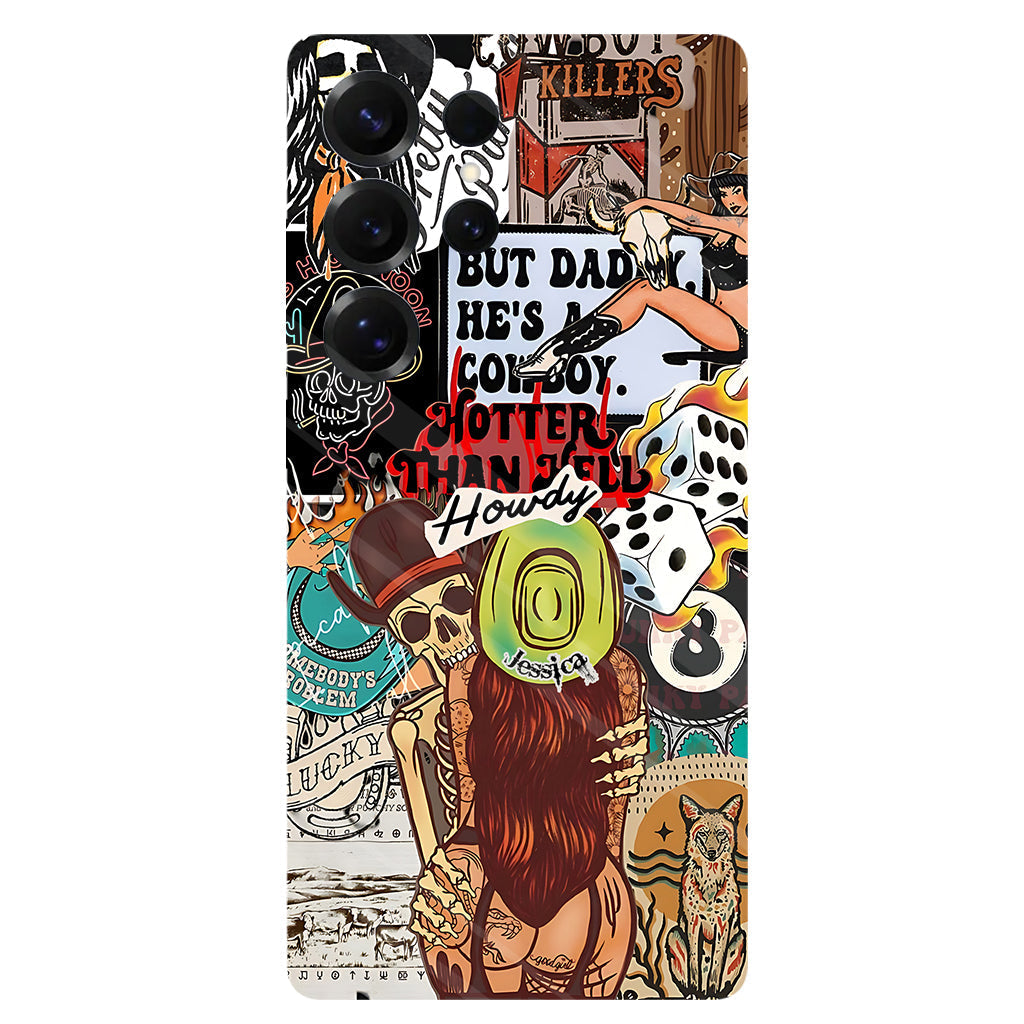 Howdy Cowgirl - Personalized Cowgirl Full Print Phone Case