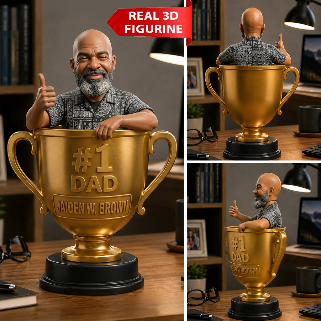 Custom Any Photo Best Papa/Dad/Uncle - Personalized Father Premium 3D Figurine