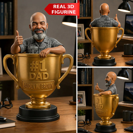 Custom Any Photo Best Papa/Dad/Uncle - Personalized Father Premium 3D Figurine